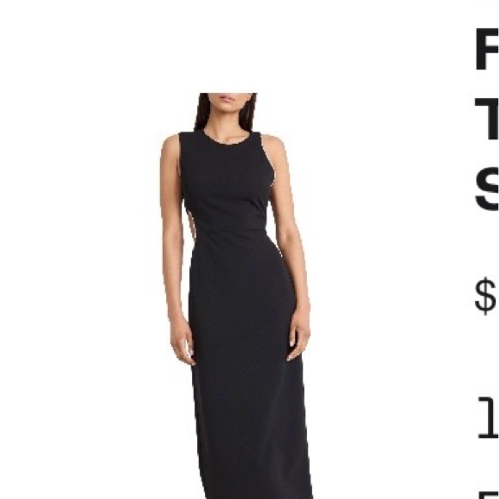 Donna Morgan Black Maxi Dress